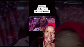 Vocal Coach Reacts Brandy National Anthem [upl. by Vezza]