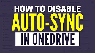 How To Stop OneDrive Automatically Syncing [upl. by Maddis583]