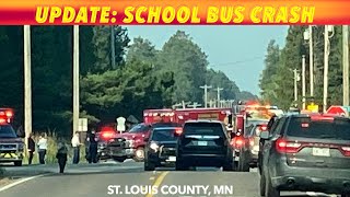 UPDATE School Bus Crash On Iron Range [upl. by Juliane386]