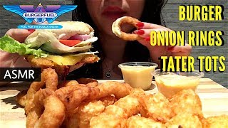 ASMR BURGER FUEL CRUNCHY ONION RINGS  Eating Show  MUKBANG 먹방  Crunchy amp Soft Eating Sounds [upl. by Yrruc346]