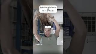 Astronauts in space VS back on earth science space astronauts astronomy scienceexplained [upl. by Yrhcaz]