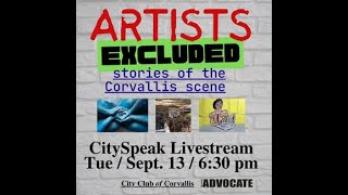 CITYSPEAK QampA LIVESTREAM Amplifying Underrepresented Artists in Corvallis [upl. by Enilrahc]