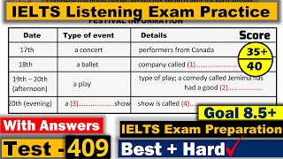 IELTS Listening Practice Test 2024 with Answers Real Exam  409 [upl. by Nelleh]