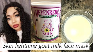 Lightning  whitening face and body goat milk mask [upl. by Nnylrebma]