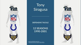 Tony Siragusa Football Defensive Tackle [upl. by Edrei142]