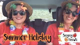 Makaton CarPark Karaoke  Summer Holiday  Singing Hands [upl. by Kazimir615]