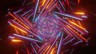 4K Abstract Neon Kaleidoscope VJ Loop  DJ Visuals [upl. by Attenra135]