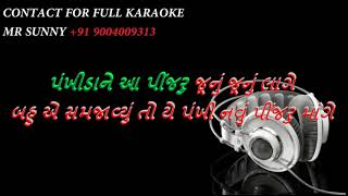 Karaoke Pankhida ne aa pinjaru Gujarati lyrics [upl. by Kelson]