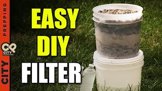 How to Make a Water Filter With Available Items Enhanced Microbial Removal  DIY [upl. by Silvester14]