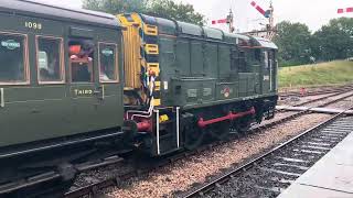 Class 09 D4106 Departure from Dowton station Horsted Keynes Station Bluebell Railway 8092024 [upl. by Melodie]