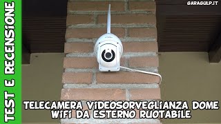 Telecamera Amazon wifi videosorveglianza da esterno dome ruotabile 360 gradi Test e recensione [upl. by Niasuh155]