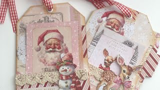 Christmas in July Folder Pocket Journal Tag 8x8 Paper Pad Craft Fair Project Ideas [upl. by Nolte]