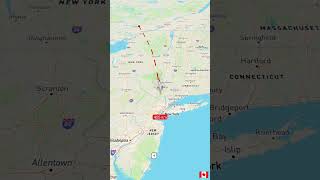 Distance between Ottawa Canada to New York USA moscowregion aviation ukrainerussiaborder ukraine [upl. by Daisey]