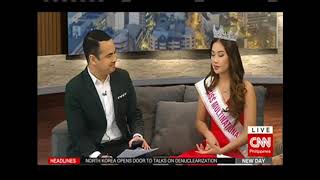 Miss Multinational 2017 Sophia Senoron in interview with CNN [upl. by Keeton35]