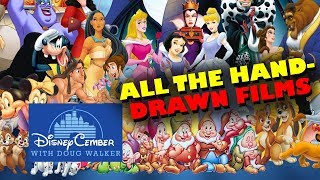 All the HandDrawn Films  Disneycember [upl. by Eillah]