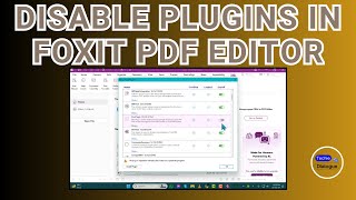 How to Disable Plugins in Foxit PDF Editor [upl. by Erde]