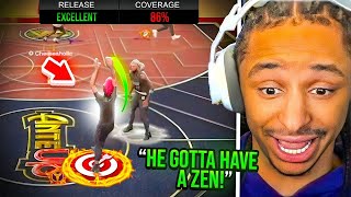 He’s 1 in world amp shoots from HALFCOURT all game…😂😡 NBA 2K24 [upl. by Ahsiekyt806]