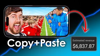 Copy Paste Videos of Mr Beast and Earn Money 💰 copy paste video on youtube and earn money [upl. by Johnnie]