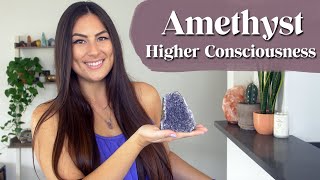 Amethyst Crystal Meaning • Discover Your Higher Self [upl. by Burrton214]