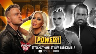 Psycho Love  Fodder amp Angelina Love Attack Thom Latimer amp Kamille  NWA Powerrr LIVE [upl. by Enyawad]