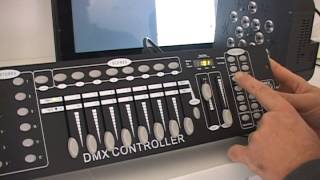 Lumin Lights 192 DMX Controller Mixer Mixing Board Light Controller [upl. by Airrotal]