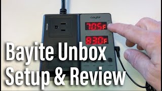 Bayite Thermostat Temperature Controller Unboxing Review amp Setup [upl. by Salvidor]