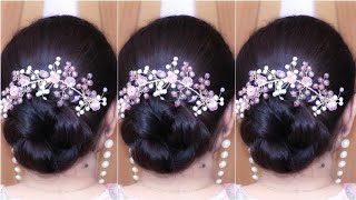 Beautiful 🥰Hairstyles For Girls New Juda Hairstyle Girl Simple and Easy  Best Simple Bun Hairstyle [upl. by Zoller]