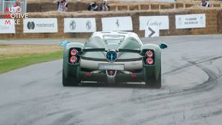 Manual V12 Pagani Utopia at the Goodwood FOS Hillclimb [upl. by Hnahc]