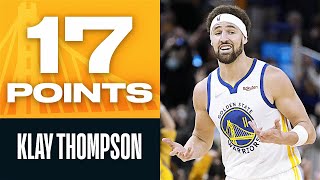 Klay Drops 17 PTS In Warriors Return 🔥 [upl. by Asirb]