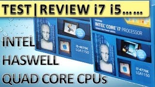 INTEL HASWELL TEST i7 4770K 4770 i5 4670K 4670 4570 4430 TESTBERICHT REVIEW DEUTSCH [upl. by Hayikaz361]