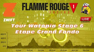 LIVE Zwift Race  FRR Tour Watopia Stage 6  Etape Grand Fondo [upl. by Varien]