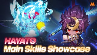 Hayato Main Skills ShowcaseㅣMapleStory M [upl. by Oly]