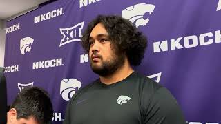 Kansas State DT Damian Ilalio Week 3 Media Availability [upl. by Annairol]