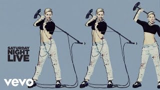 Miley Cyrus  Wrecking Ball Live On SNL [upl. by Dre176]