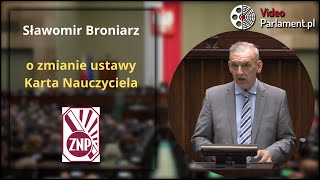 Sławomir Broniarz  o zmianie ustawy Karta Nauczyciela [upl. by Bessy761]