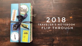 2018 Travelers Notebook Flip Through [upl. by Hardwick277]