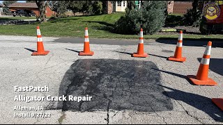 FastPatch  Alligator Crack Repair  City of Alleman [upl. by Dimond676]