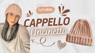 Tutorial Cappello allUncinetto  Facile e Veloce MilleCreazioniSonia [upl. by Rehtaeh]