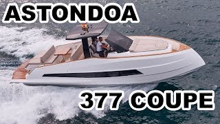 ASTONDOA 377 COUPE  Miami Yacht Show 2019  BoatReview [upl. by Ahdar462]