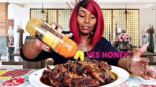 BBQ RIBS amp CHICKEN MUKBANG [upl. by Roselba]