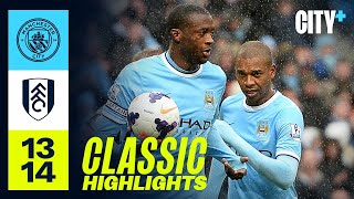 DEMICHELIS ICONIC GOAL  Man City 50 Fulham  Classic Highlights [upl. by Arlon]