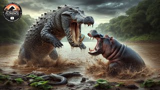 Crocodile vs Hippopotamus The Ultimate Battle for Survival [upl. by Corbett]