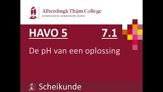 H4  71 De pH van een oplossing [upl. by Atnomed]