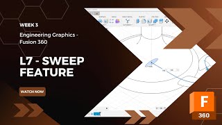 Fusion 360  Sweep Feature [upl. by Karita]