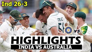 India Vs Australia Highlights 3rd Test Match Day 3  Ind Vs Aus [upl. by Helbona]