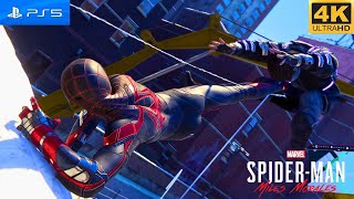 Harlem Trains Out of Service  Marvel SpiderMan Miles Morales Gameplay PS5 4K [upl. by Airbmat]