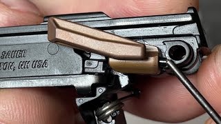 How to remove and install the SIG Sauer P365 manual safety assembly [upl. by Adyl613]