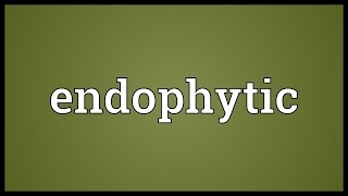 Endophytic Meaning [upl. by Ariik657]