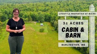 Cabin amp Barn on 5± Acres  Maine Real Estate [upl. by Roehm712]