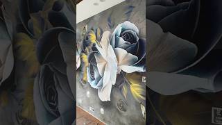 3d flex wallpaper installation 3dwallpaper homedecor [upl. by Amal708]